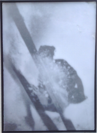 Skifahrer, 2014
Enkaustic, Holz, Metall
70 x 50 cm